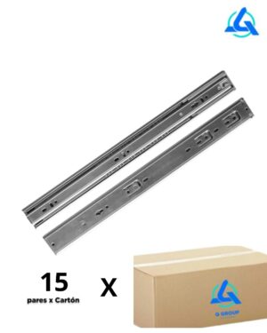 Rieles Full Extension Soft Close 45mm x 45cm (15 Pares)
